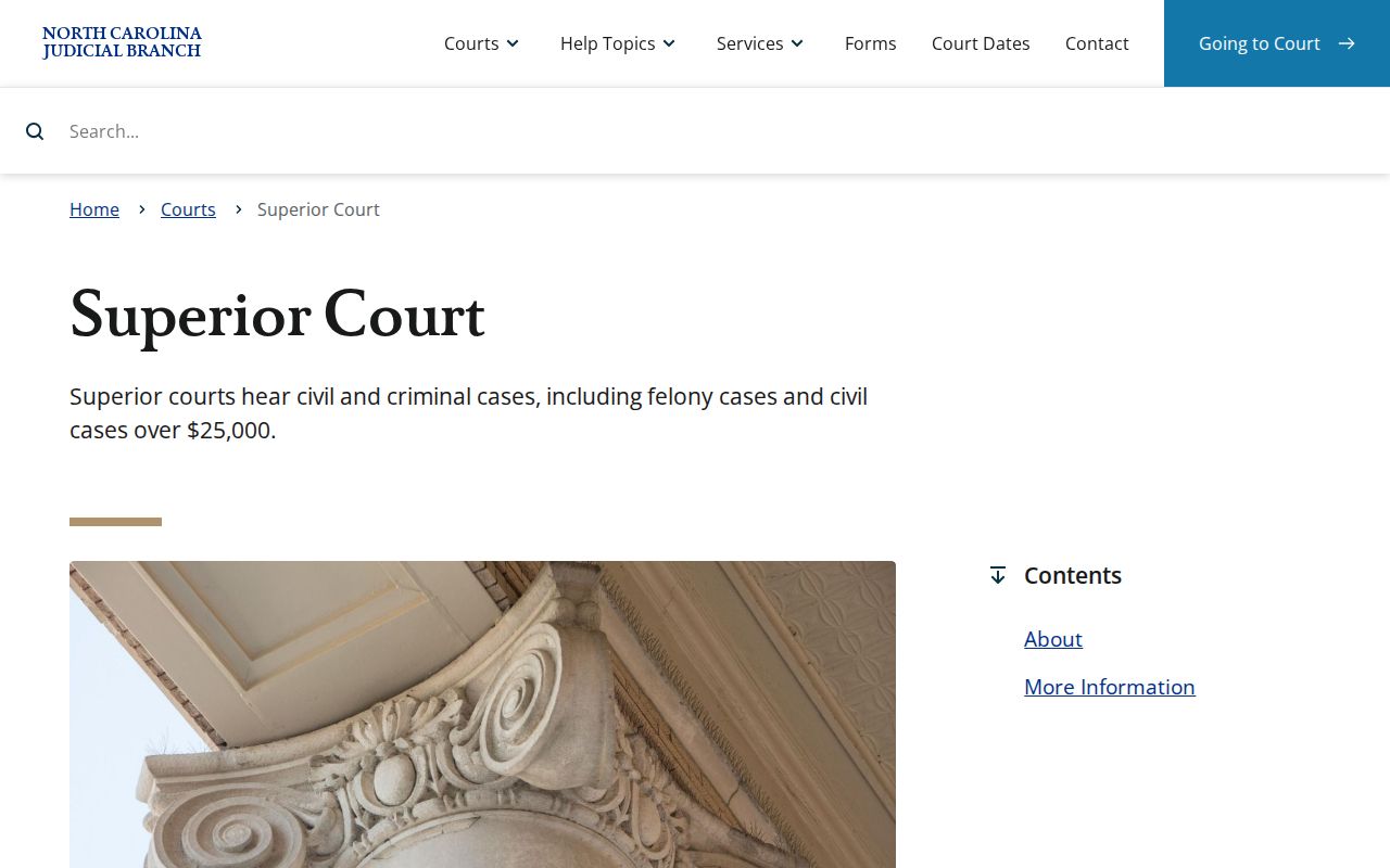 Orange County civil docket Superior Court jurisdiction source